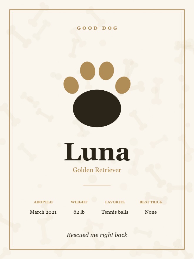 Pet Poster